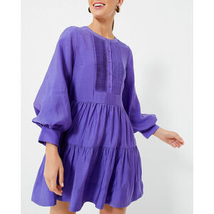 Tuckernuck 'Amie' Purple Button Down Mini Dress Size XS